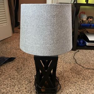 Wooden Black medium size lamp w/ shaders